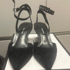 Nine West Black Studded Heels
